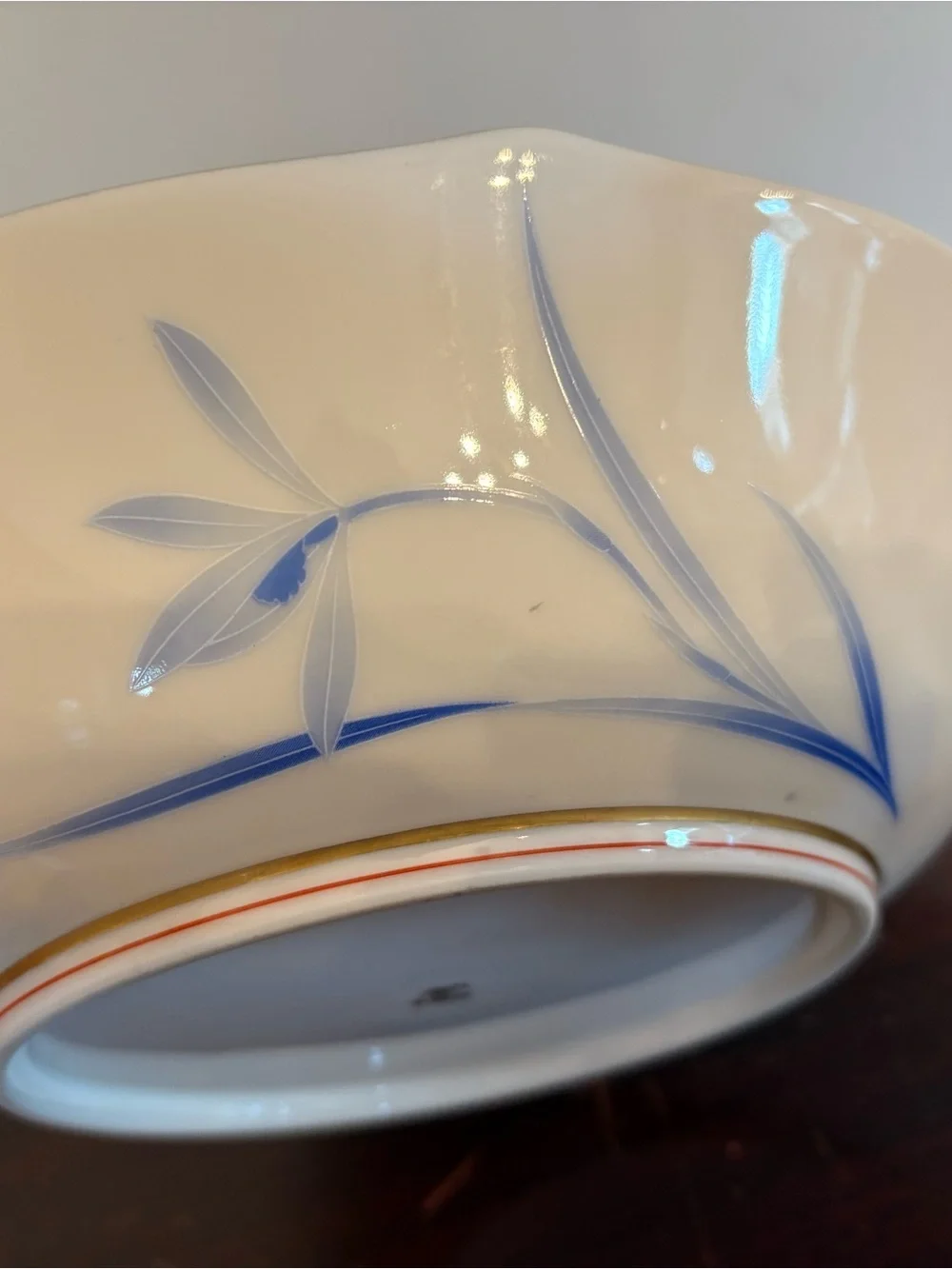 Vintage Koransha Morihachi Floral Porcelain Serving Bowl.
